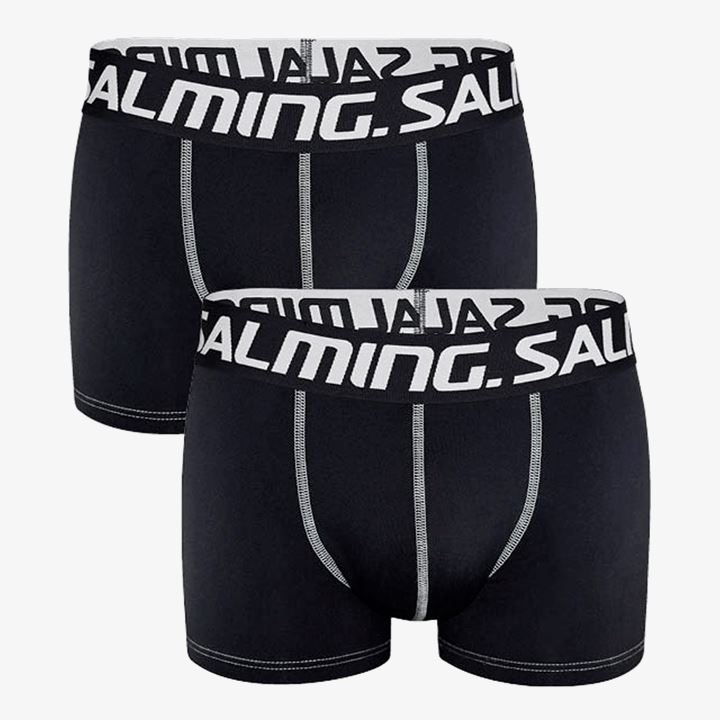 Boxer Salming Adrenaline Boxer2 pack Masculino Pretas Pretas | JQFL44EC