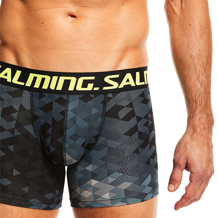 Boxer Salming Keen 2-pack Long Boxer Masculino Pretas Cinzentas | VTNXIJED