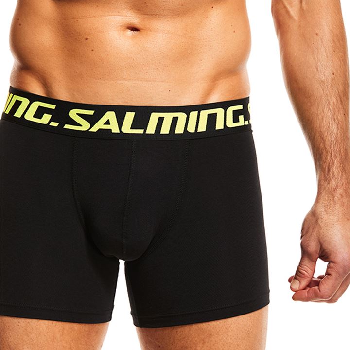 Boxer Salming Keen 2-pack Long Boxer Masculino Pretas Cinzentas | VTNXIJED