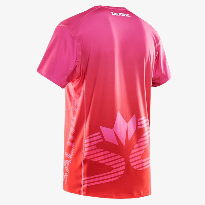 Camiseta Salming Beam Tee Masculino Rosa Vermelhas | X6524G47