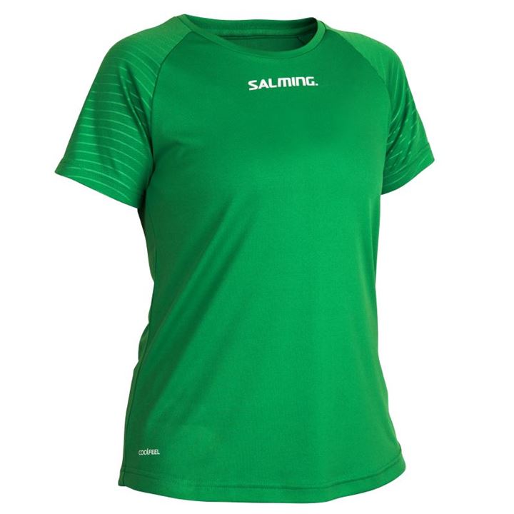 Camiseta Salming Diamond Game Tee Feminino Verdes | 3EXK0CK4