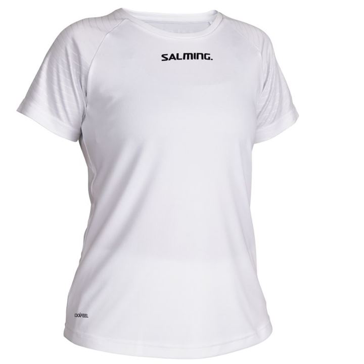 Camiseta Salming Diamond Game Tee Feminino Branco | 532RVZF3