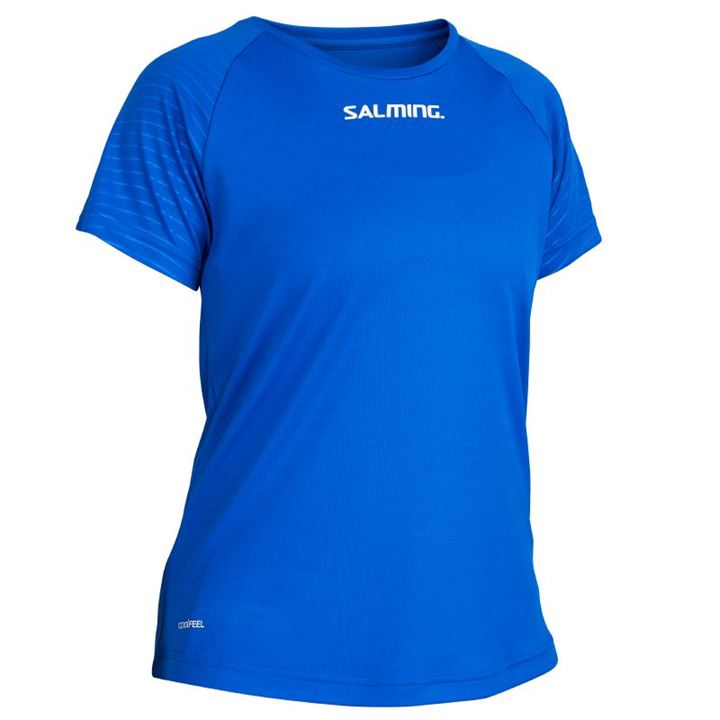 Camiseta Salming Diamond Game Tee Feminino Azul Marinho Azuis | J0YJPZU6