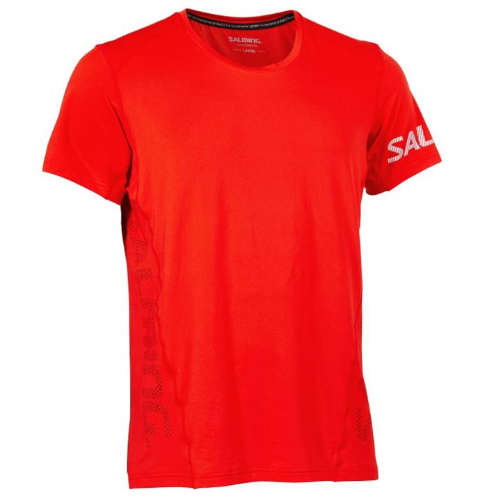 Camiseta Salming Laser Tee Masculino Vermelhas | PSFR7PJI