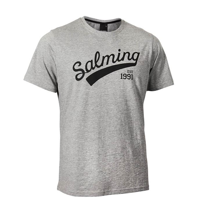 Camiseta Salming Logo Tee Feminino Cinzentas | EJ4S64FJ