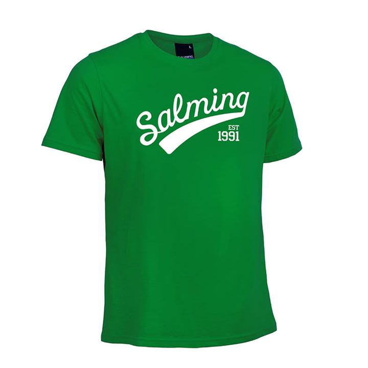 Camiseta Salming Logo Tee Feminino Verdes | QI3JDPCJ