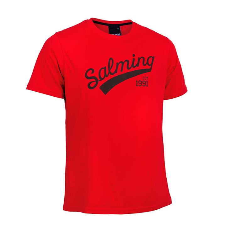 Camiseta Salming Logo Tee Feminino Vermelhas | 3WJB31L1