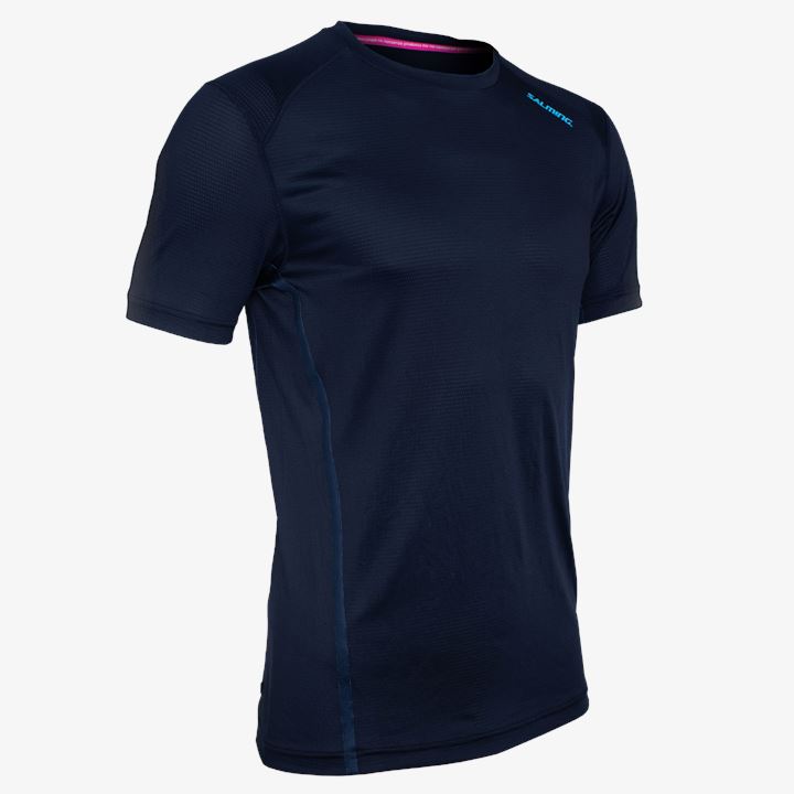 Camiseta Salming Sandviken Tee Masculino Azuis Escuro | KX56MVWP