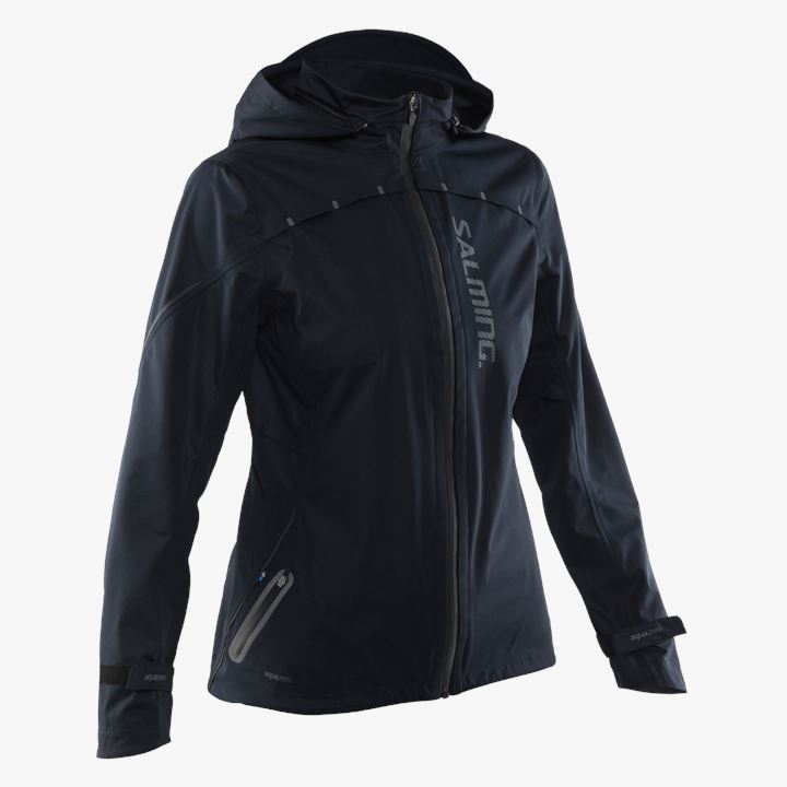 Casaco Salming Abisko Rain Jacket Feminino Pretas | 94EL3EVG