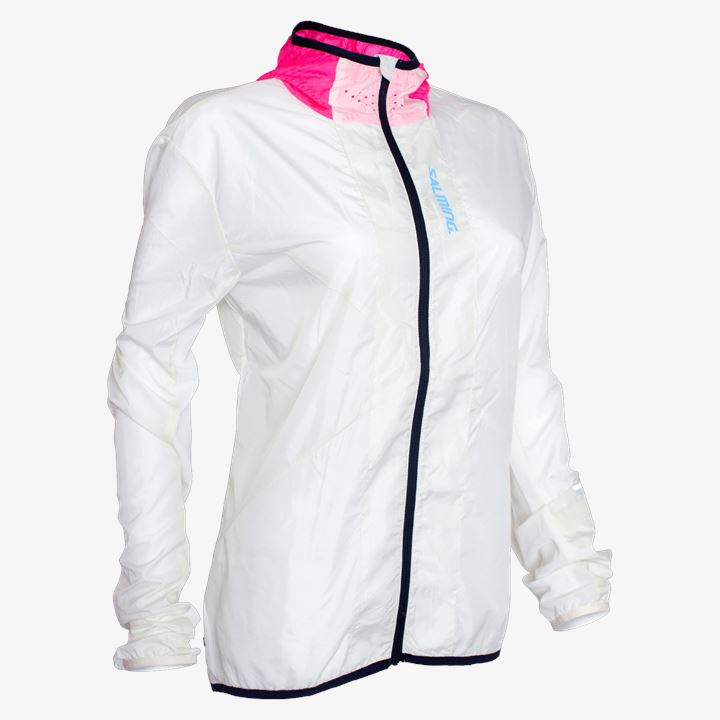 Casaco Salming Sarek Jacket 21 Unisex Feminino Branco Rosa | P28RGB38