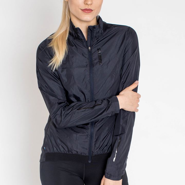 Casaco Salming Sarek Jacket Feminino Cinzentas Escuro | VHK86T4M