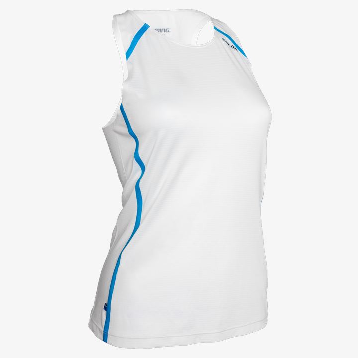 Singlet Salming Piteå Singlet 21 Feminino Branco | 128USWAS