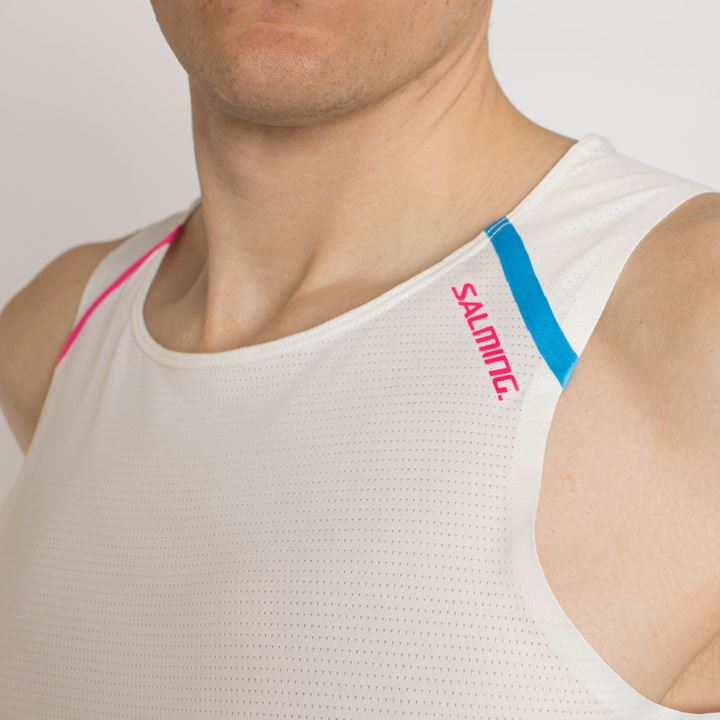 Singlet Salming Piteå Singlet 21 Masculino Branco | SX4KAJD5