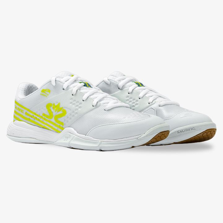 Tenis Interior Salming Viper 5 Shoe Feminino Branco Verdes | 1QG5LEB1