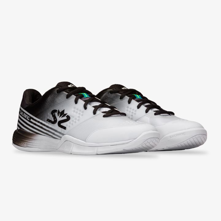 Tenis Interior Salming Viper 5 Shoe Masculino Branco Pretas | XC34XOZG